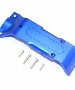 GPM Racing Blue Aluminum Rear Skid Plate Set For E-Revo 2.0