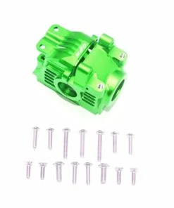 GPM Racing Aluminum Rear Gearbox For 4x4 Slash Rustler Stampede (Green)