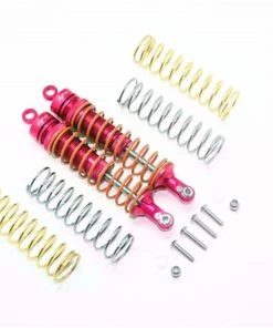 GPM Racing Aluminum Rear Adjustable Shocks For 4x4 Slash Rustler Stampede (Red)