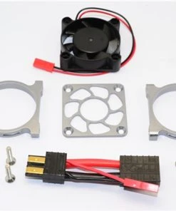 GPM Racing Aluminum Motor Heatsink Fan For Slash 4x4 LCG (Gunmetal)