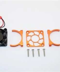 GPM Racing Aluminum Motor Heatsink Fan For Slash 4x4 LCG (Orange)