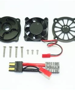 GPM Racing Black Aluminum Motor Heatsink Cooling Fan For UDR
