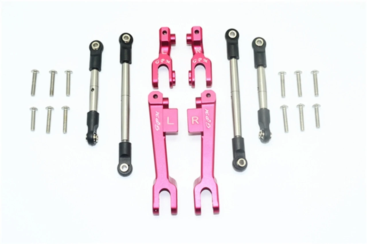 GPM Racing Ed Aluminum Front & Rear Sway Bars W/Stainless Steel Links For UDR