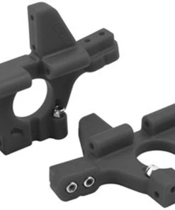 RPM Black Front Bulkhead Set: T-Maxx 2.5, 3.3, E-Maxx