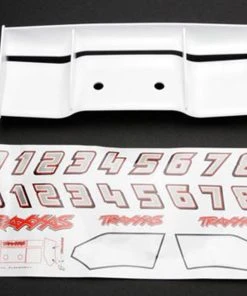 Traxxas White Wing W/Decals For E-Revo & Revo 3.3