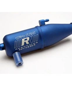 Traxxas Blue Aluminum Resonator Tuned Pipe: Jato 3.3, Nitro 4-Tec 3.3