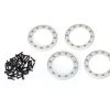 Traxxas Satin Aluminum 1.9" Beadlock Rings (4) W/2x10 Capscrews (48)